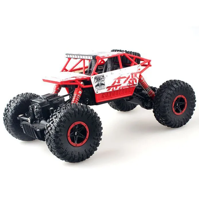 Rc Car 4WD 2.4GHz Rock Rally climbing 4x4 Double Motors Bigfoot Remote Control Model Off-Road Vehicle Toy 20001 | Игрушки и хобби