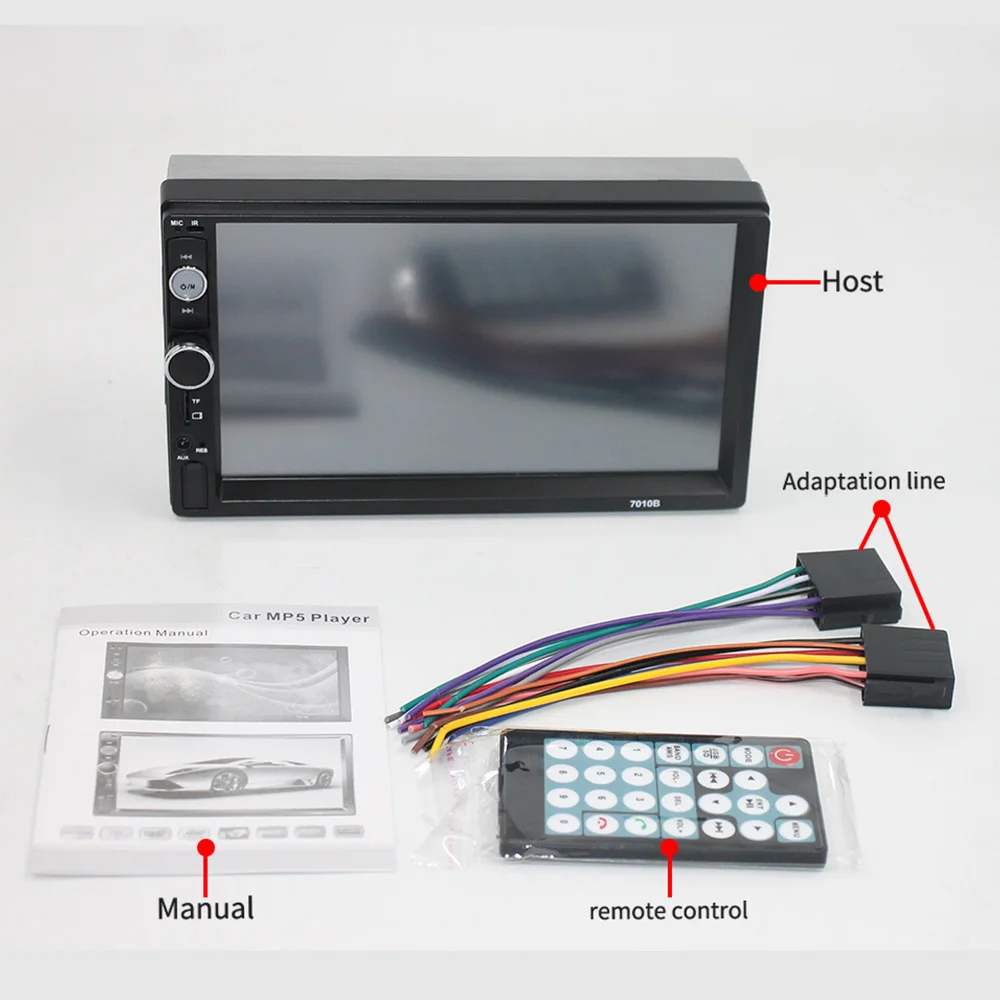 AIYIMA 7 &quot1 Дин MP5 плеер Bluetooth Автомобильный мультимедийный Видео Hands free TF FM MP4