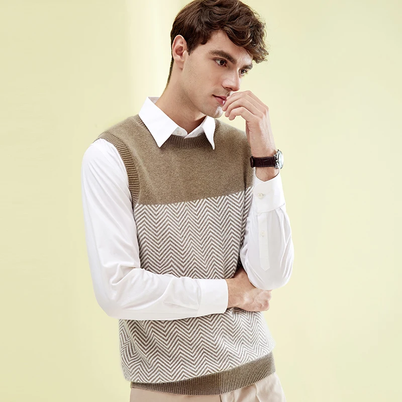 

2018 New Autumn Winter Round Vest Casual Cashmere Sweater