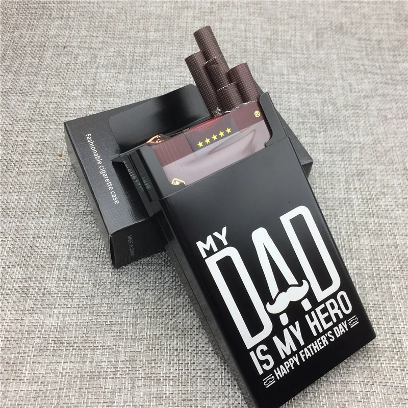 LF031 Personalized Father's Day Gift for Dad Aluminium Alloy Cigarette Case Laser Carved Will Not Fade Box Smoking | Дом и сад