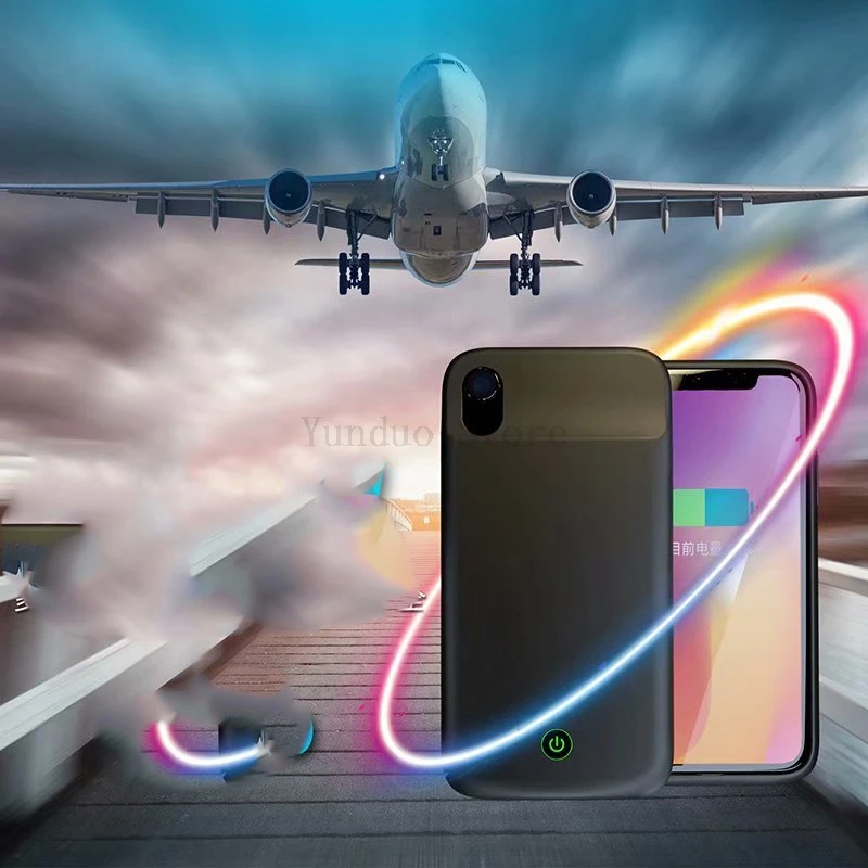 Тонкая батарея зарядное устройство чехол для iPhone XR XS Max power Bank чехол силиконовый зарядный чехол зарядное устройство Внешняя задняя упаковка для iPhone X XS