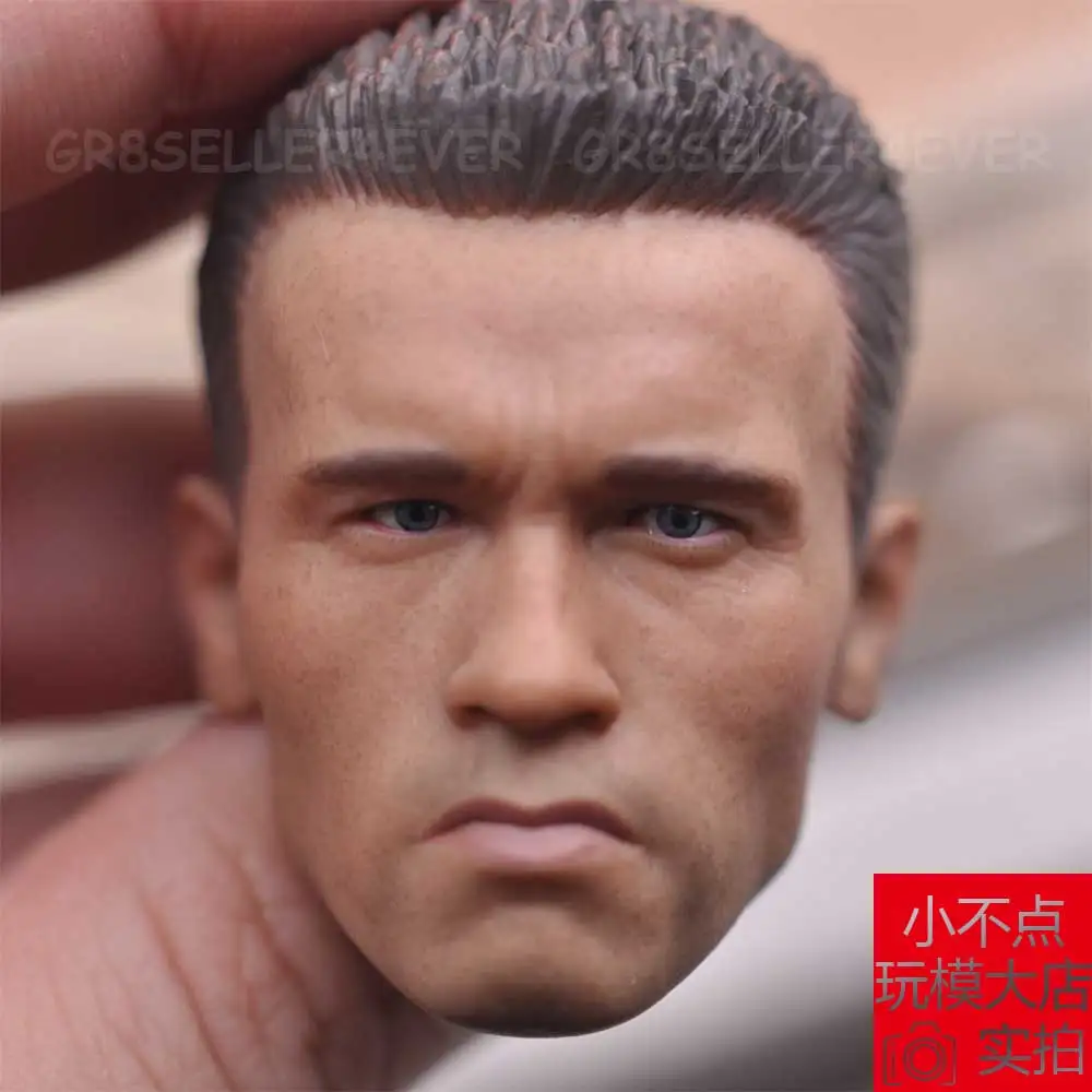 1/6 scale The Terminator the middle-aged Arnold Schwarzenegger T-800 Head Sculpt | Игрушки и хобби