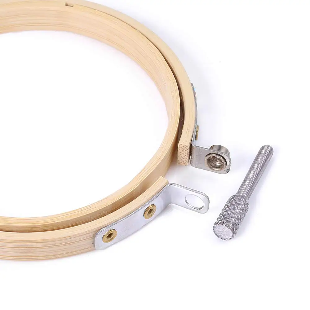 10 шт./компл. 8/10 см набор обручей для вышивки бамбуковые деревянные кольца крестом