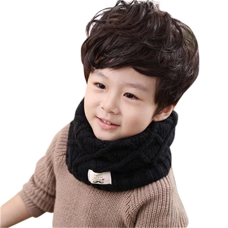13 цветов зима весна осень детский шарф для девочек и мальчиков Kintted шерсть O шарфы