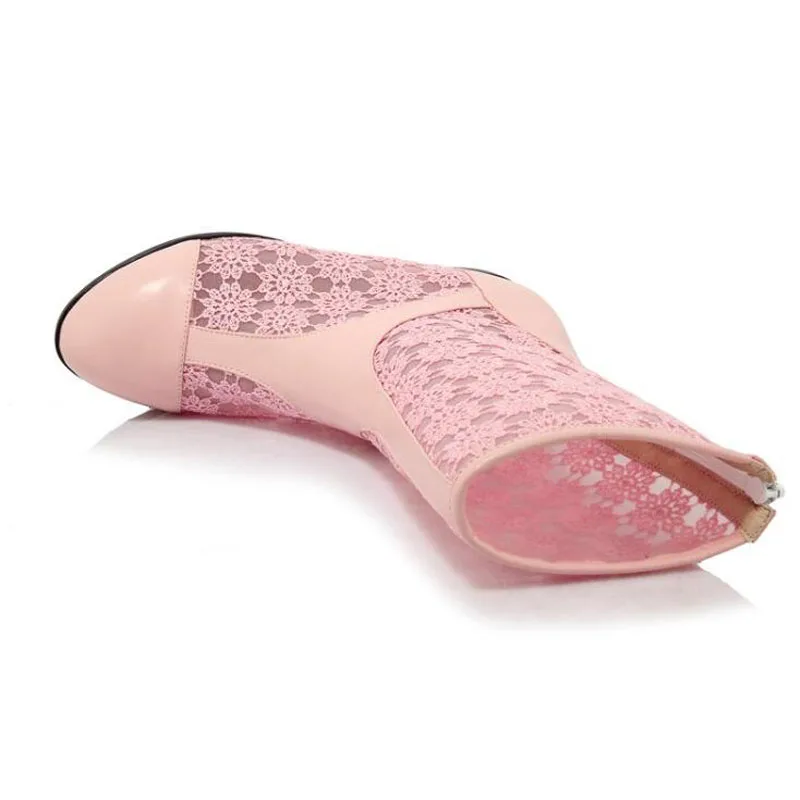 Модная Милая женская обувь на скрытом каблуке летние сапоги до середины икры с