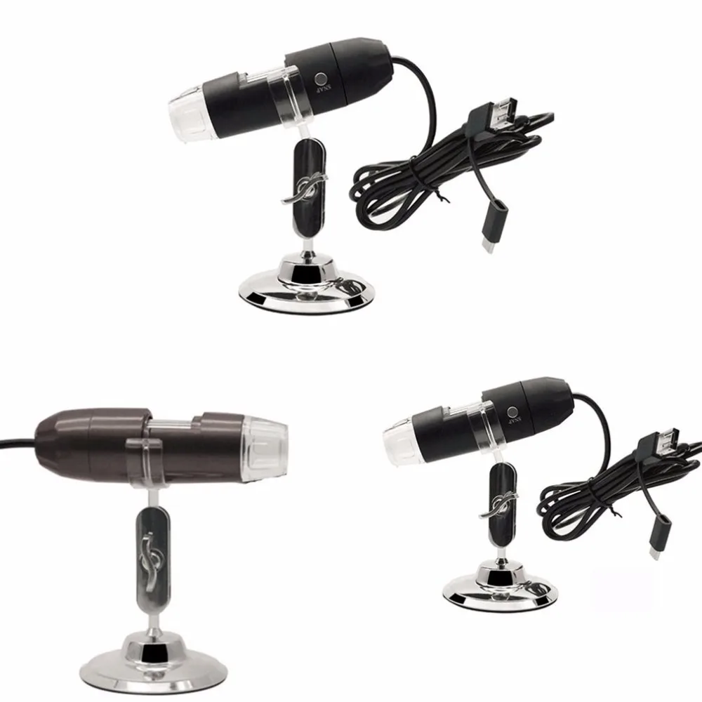 Portable USB Digital Microscope 1000X Electron with 8 LED Light Desk Loupe Long Distance Zoom | Инструменты