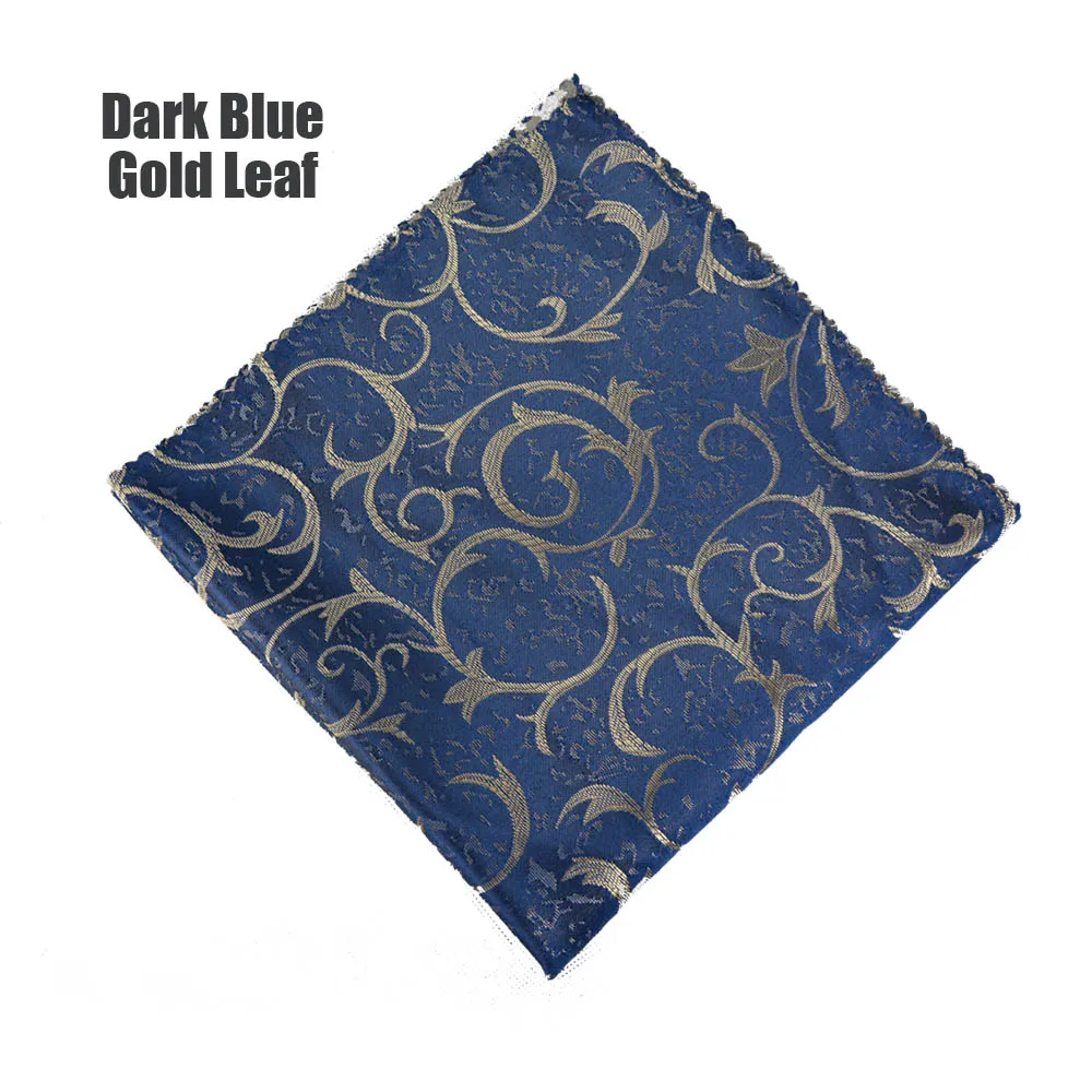 Dark Blue Gold Leaf Новое поступление Золотой Желтый/кофейный/красный 1" квадратная скатерть для ресторана отеля вечерние салфетка домашняя салфетка 10 шт./партия - Цвет: Dark Blue Gold Leaf