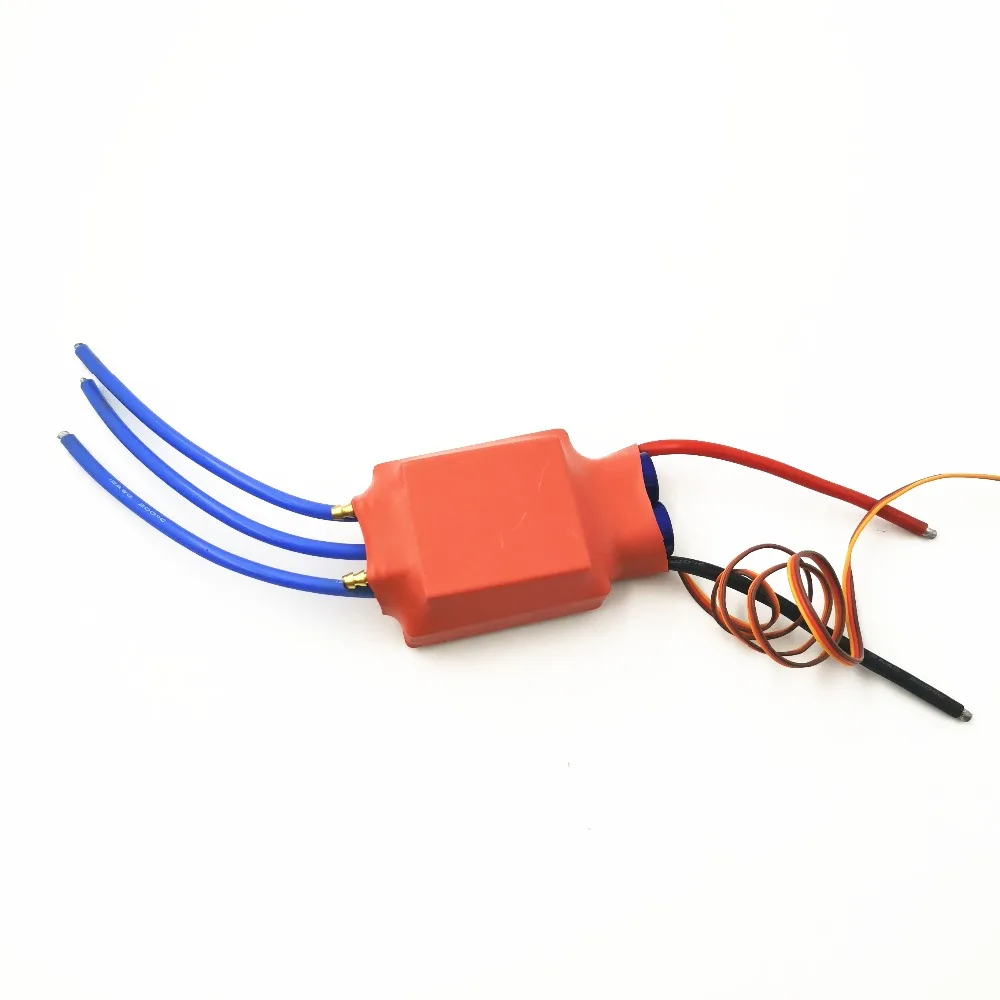 Красный кирпич HV 100A бесщеточный ESC электронный регулятор скорости с водяным охлаждением ESC 6 S-10 S для RC лодки(без заднего хода