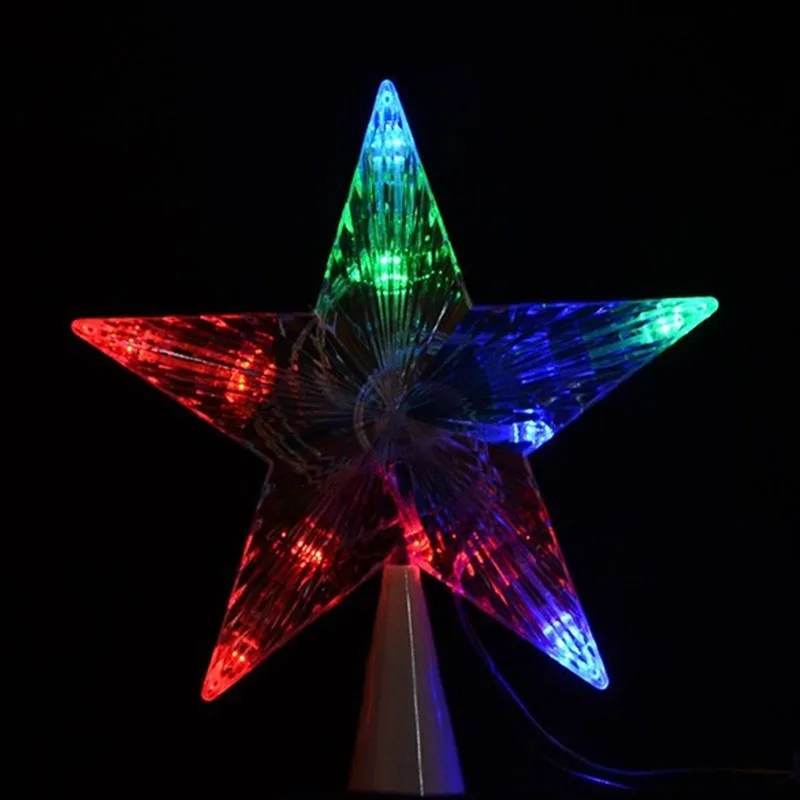 Симпатичные светильник ящиеся игрушки большая рождественская елка Топпер свет s