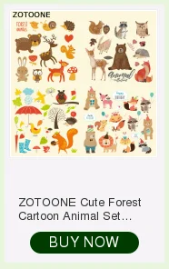 ZOTOONE Красочные Теплые животных гладить на передачи для костюмы бисером аппликация вышивка цветок нашивки DIY Одежда украшения E