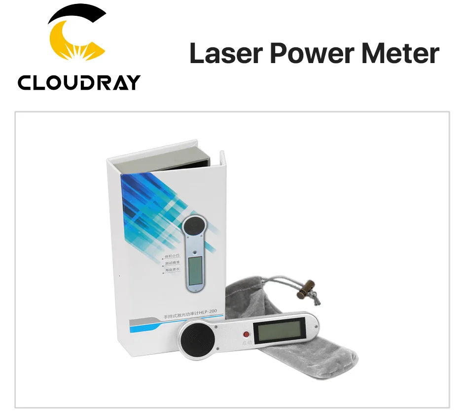 Cloudray портативный CO2 лазерный измеритель мощности трубки 0-200 Вт HLP-200 для лазерной гравировальная и режущая машина