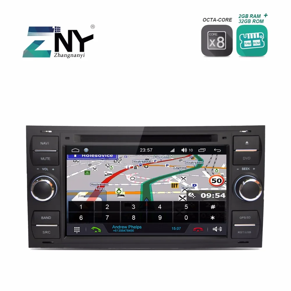 Android 8.0 Auto Radio Car DVD For FOCUS C-MAX FIESTA FUSION GALAXY TRANSIT KUGA 7&quot RDS FM Audio Video GPS Navigation Stereo |