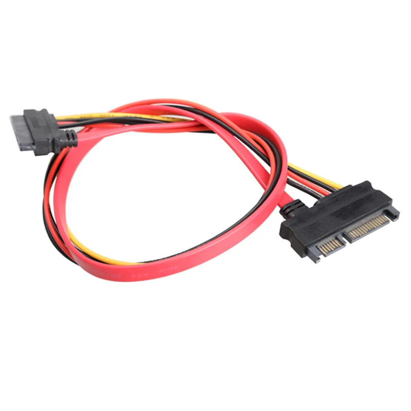 Удлинительный кабель SATA M/F комплект из 22 Pin (7 + 15) серии ATA штекер гнездо для