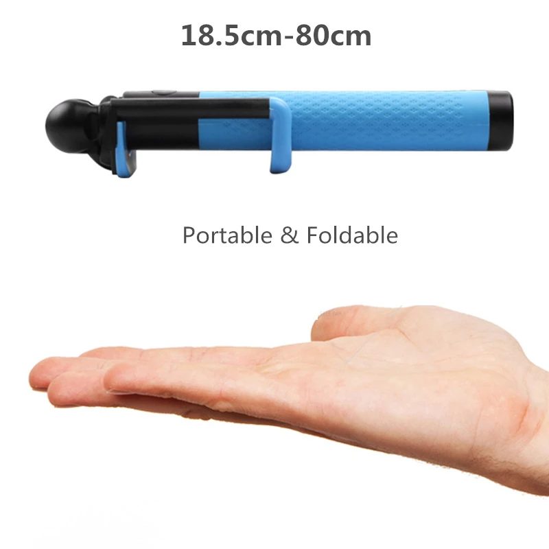 3.5mm Plug Universal Wired Selfie Stick Monopod Rotatable Extendable for iphone Samsung Suitable 4inch-6.5inch phone | Электроника