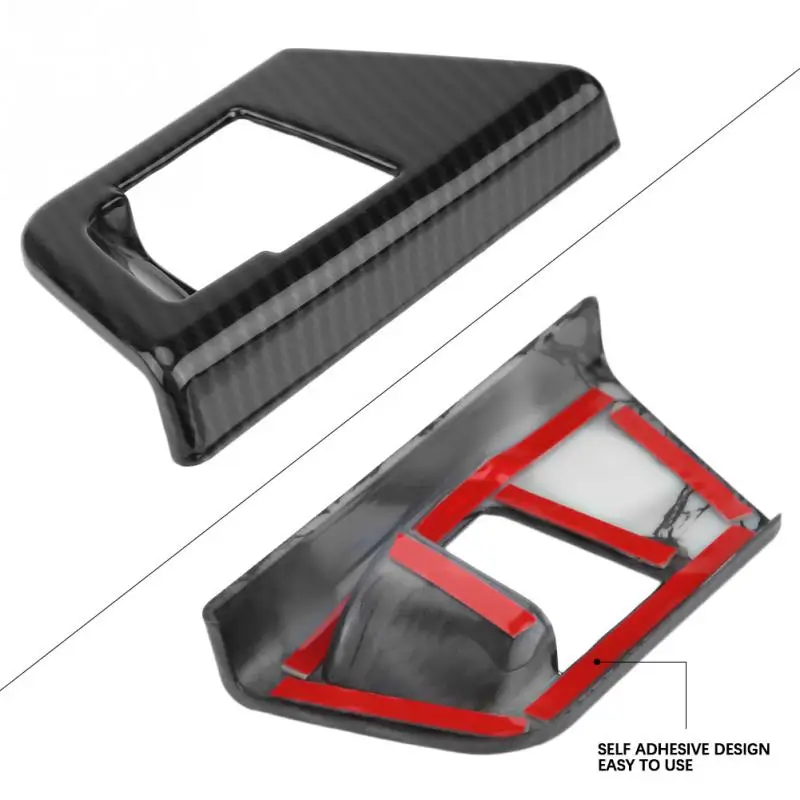 Автомобильная внутренняя P кнопка из углеродного волокна электронная рамка