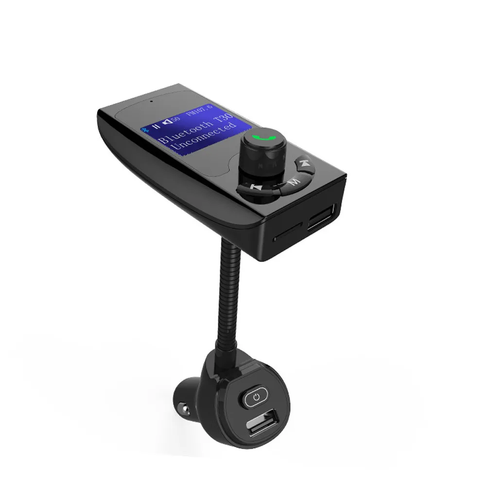 2019 Многофункциональный fm передатчик Bluetooth 4 2 автомобильный mp3 плеер с двойным USB