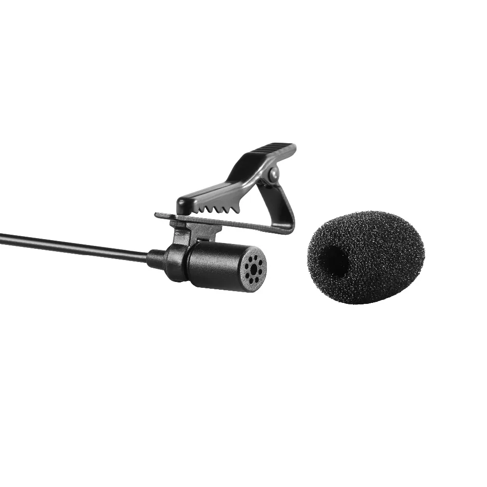 Lavalier конденсаторный микрофон Аудио Видео рекордер для iPhone смартфона Canon Nikon DSLR
