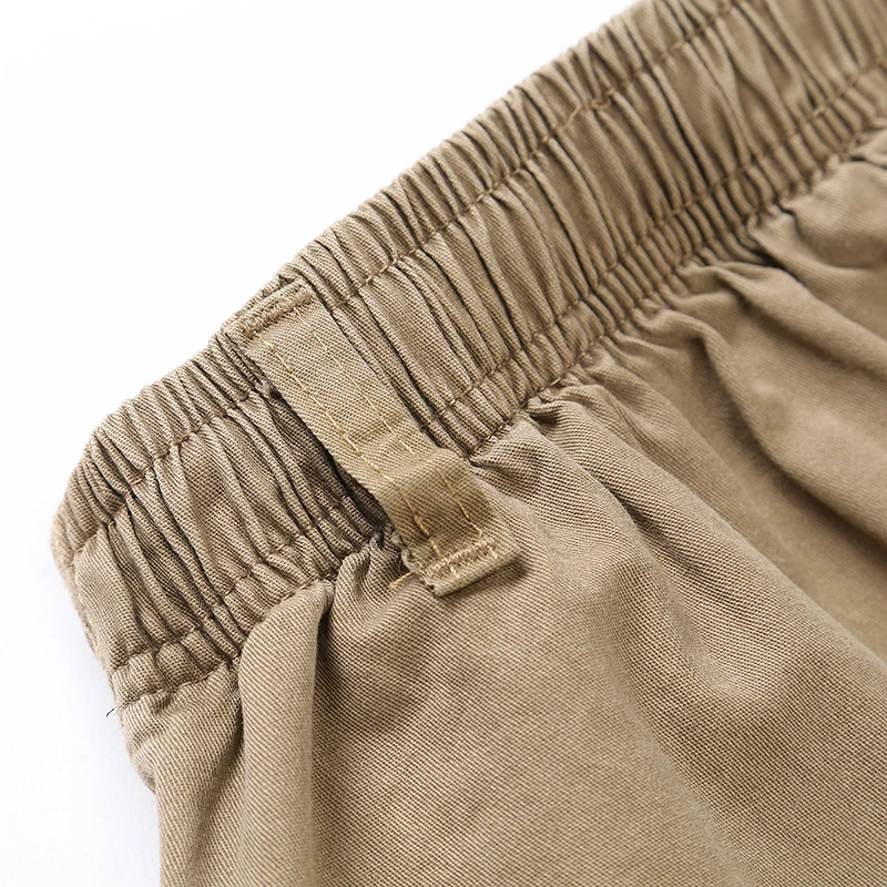 Мужские Шорты Случайные Хлопка Нескольких Карман Лето Мужчина Военная Большой