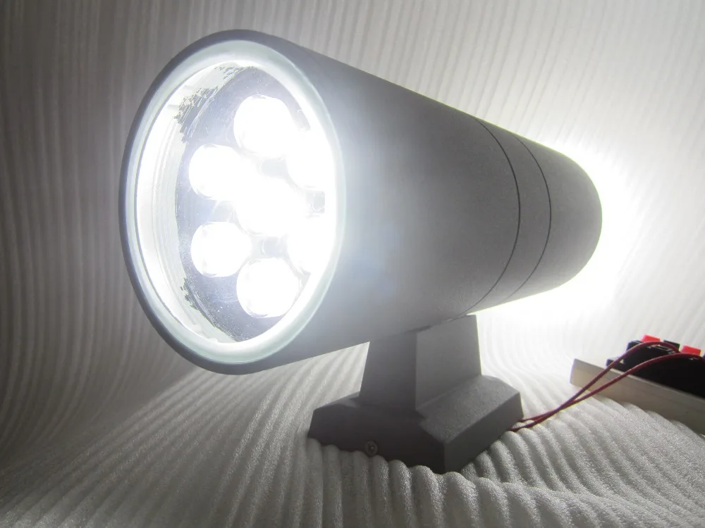 Бесплатная доставка 24 Вт наружная настенная Светодиодная лампа вверх вниз