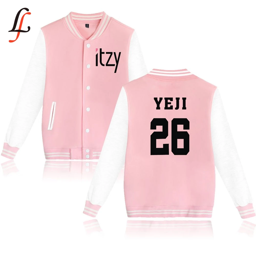 Itzy name/толстовки с капюшоном в стиле Харадзюку для женщин и мужчин, зимняя бейсбольная куртка кэжуал Modis Kpop, одежда больших размеров XXXXL k-pop