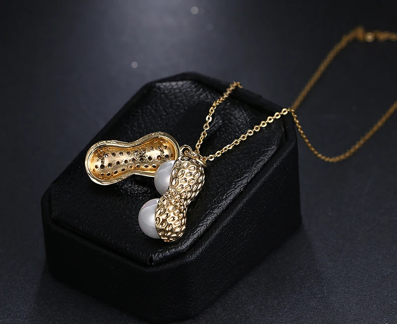 Emmaya модный дизайн арахисовый жемчуг циркон ожерелья и кулоны для женщин лучший