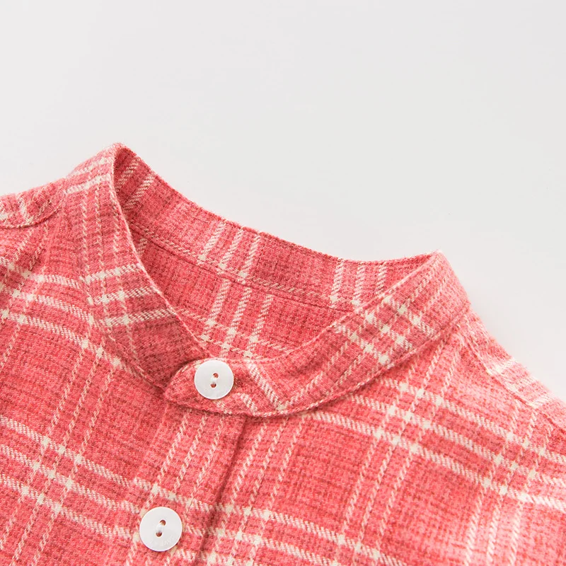 Dave bella/Осенняя красная рубашка в клетку для маленьких мальчиков DBJ10995 детские