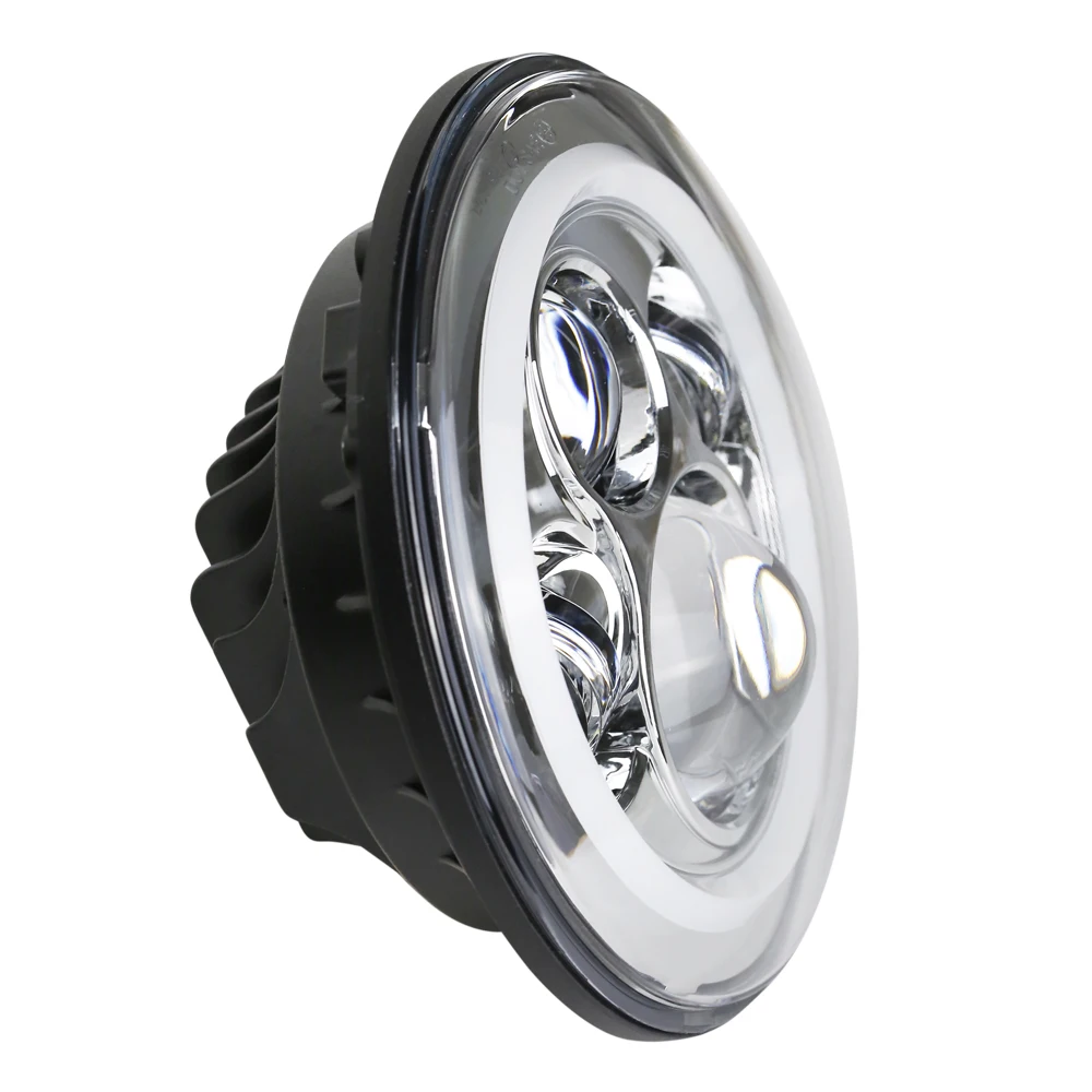 Высококачественный 7 дюймовый круглый светодиодный налобный фонарь Halo Angle Eyes для
