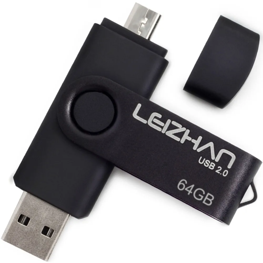 LEIZHAN 2018 телефон USB 2 0 красочные OTG 4GB/8GB/16GB/32GB/64GB флеш-накопитель Металл двойной на
