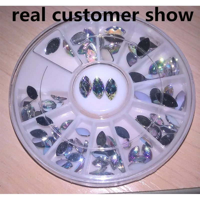 Новый 100 шт./компл. кристалл АВ нейл-арта стразы 2 размера модная женская обувь с