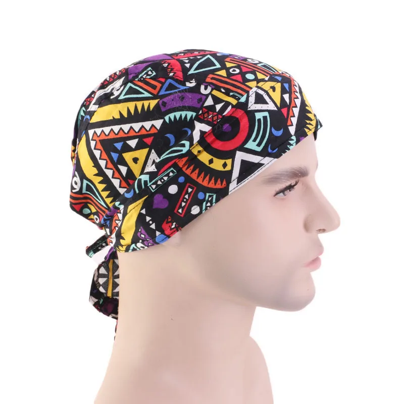 Новая хлопковая пиратская шляпа хип хоп тюрбан колпак для химиотерапии мужчин и