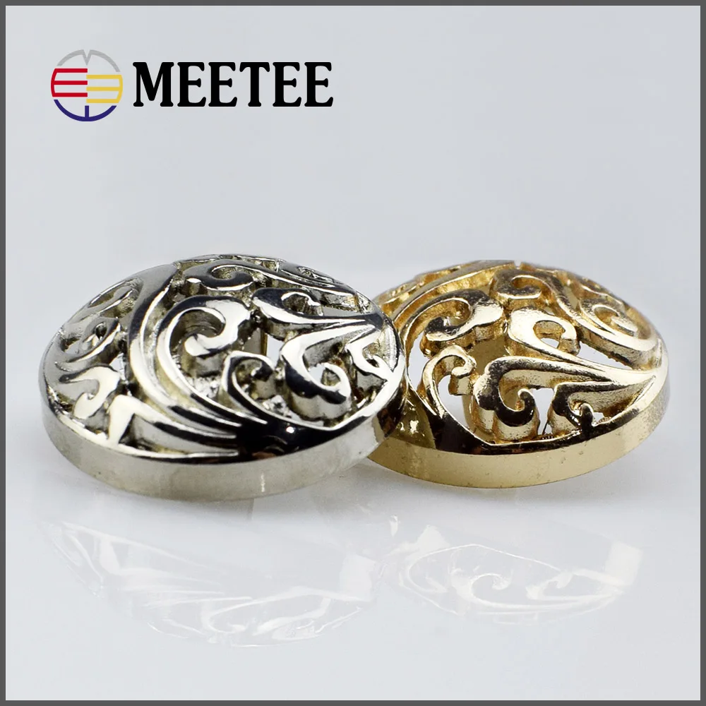 30 шт. Meetee 12-30 мм металлические пуговицы Ретро медное пальто куртка Пряжка DIY швейная одежда Декор Ремесло АКСЕССУАРЫ B3-15
