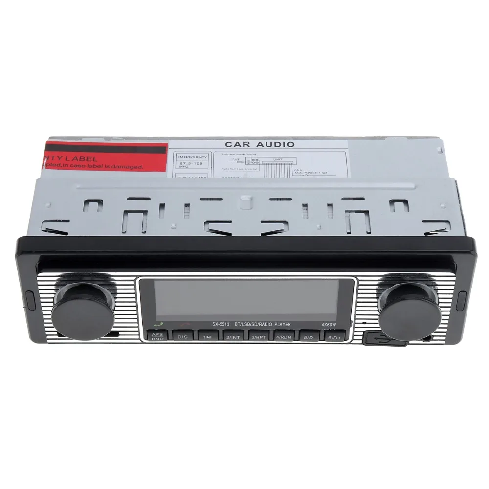Автомагнитола 1 DIN с Bluetooth mp3 плеером FM радио стереопроигрывателем автомобильная