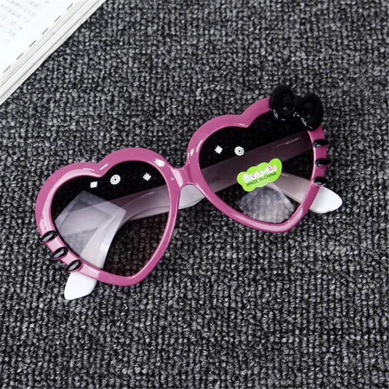Модные детские солнцезащитные очки, милые детские очки принцессы Hello-Glasses высокого качества для мальчиков и девочек, очки кошачий глаз UV400