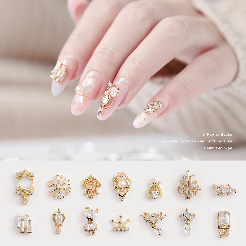 5 шт. Роскошные камни для ногтей хрустальные японские украшения дизайна