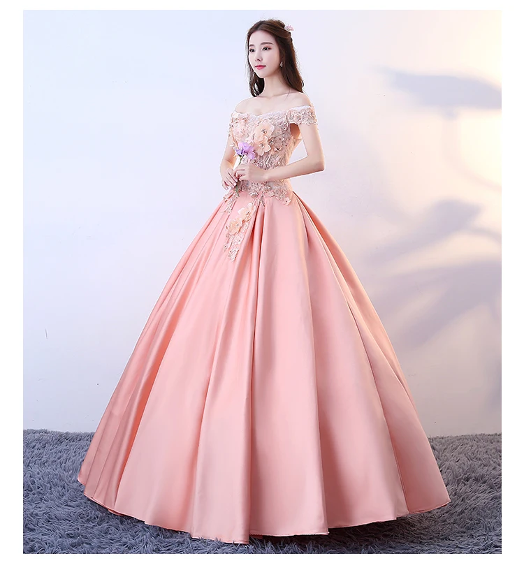 Коралловое бальное платье для девушек атласное 15 лет 2018|vestidos para quinceaneras|quinceanera ball