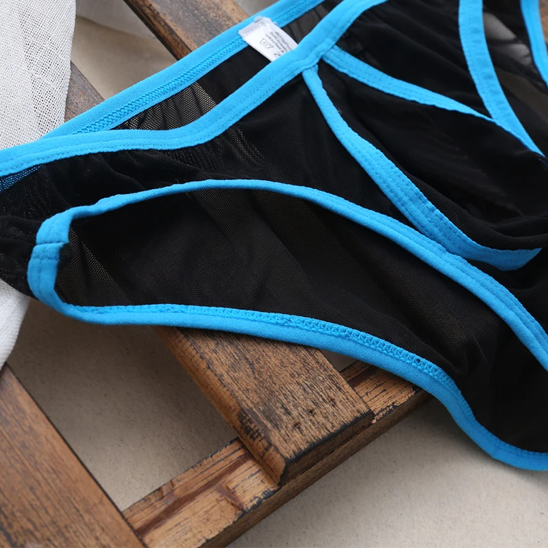 Мужское нижнее белье Трусы-стринги мужские стринги s сетчатый бандаж трусы с