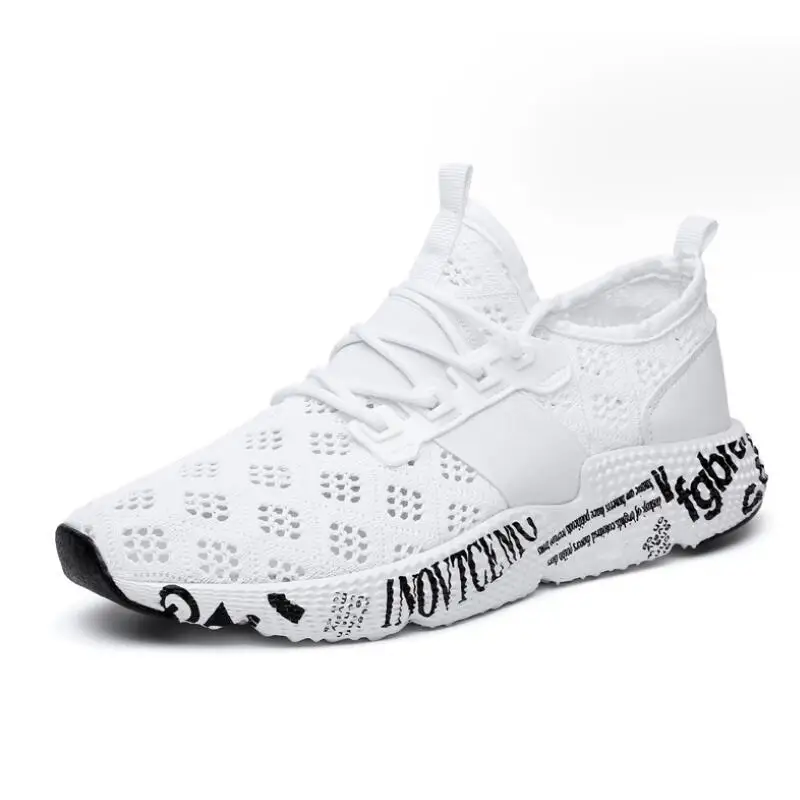 DAFENP летние кроссовки мужские туфли Tenis Masculino Удобные Дышащие Беговые вулканизированные zapatillas hombre|Мужские и