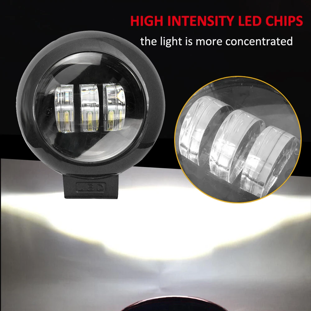 2 шт. Круглый противотуманный фонарь для внедорожников 4 дюйма круглый