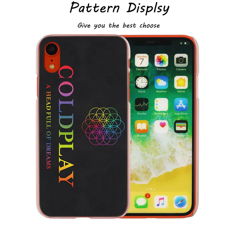 Прозрачный Твердый чехол для телефона с принтом Приключения Coldplay A Head of Dreams iPhone X XS