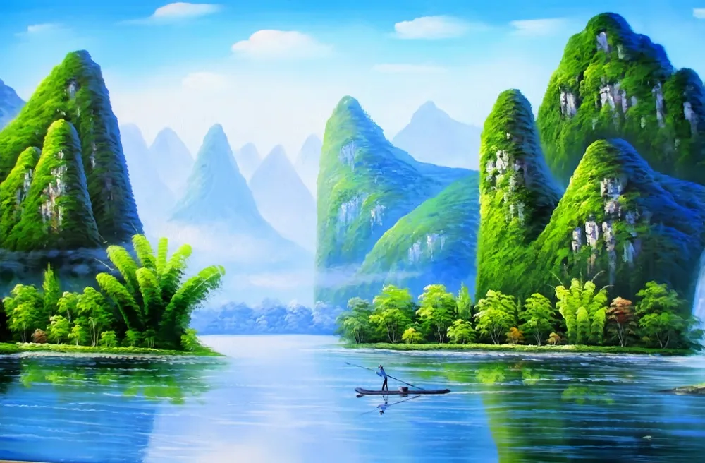 3d шторы картина маслом пиками оконные домашний декор для гостиной Роскошные Фото