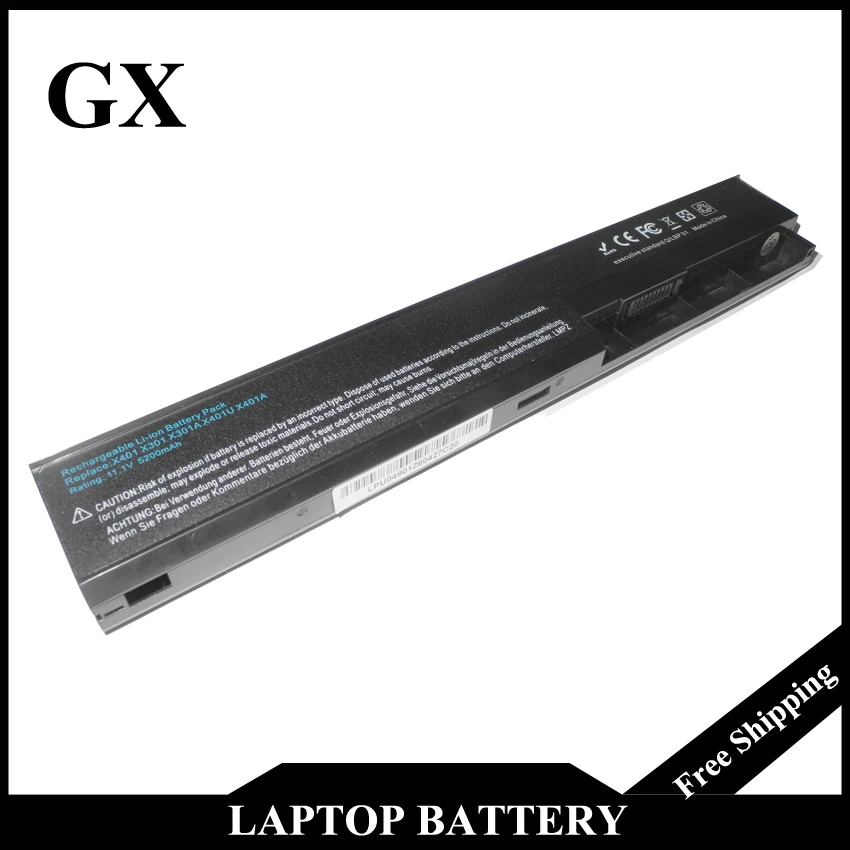 4400 мАч ноутбука Батарея для ASUS X401A f301u S301 s501a F401 s301a X401U f401a X501 s301u X301 x501a s401 X301A f501 s401a