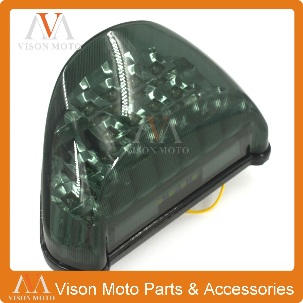 Задний фонарь для мотоцикла стоп сигналы СВЕТОДИОДНАЯ встроенная лампа дымовой