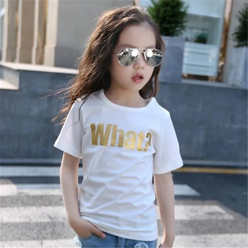 Блузка для девочек 2019 летние блузки маленьких рубашки кружевные модные топы