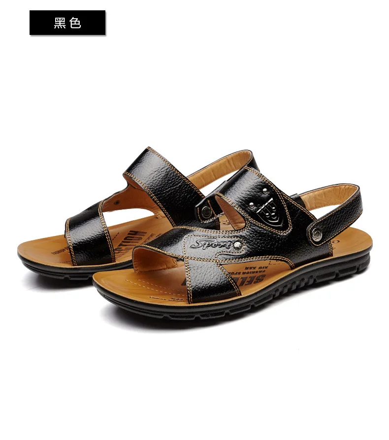 Новые 2016 Летние Мужчины Сандалии Из Натуральной Кожи Год Сбора Винограда Способа
