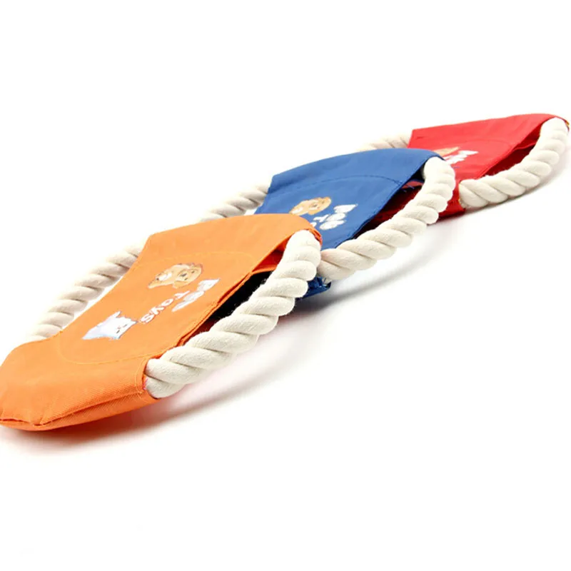 (10 шт./лот) Устойчивость к укусам хлопчатобумажная веревка летающие диски для