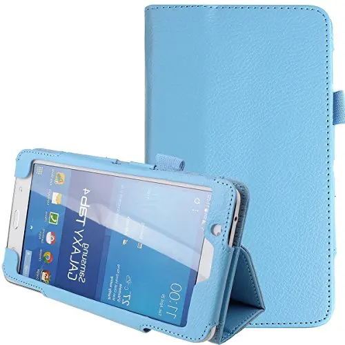 Синий Для samsung Galaxy Tab 4 7,0 чехол складной из искусственной кожи чехол-подставка для samsung Galaxy Tab 4 7," планшет SM-T230 чехол для SM-T231 - Цвет: Синий