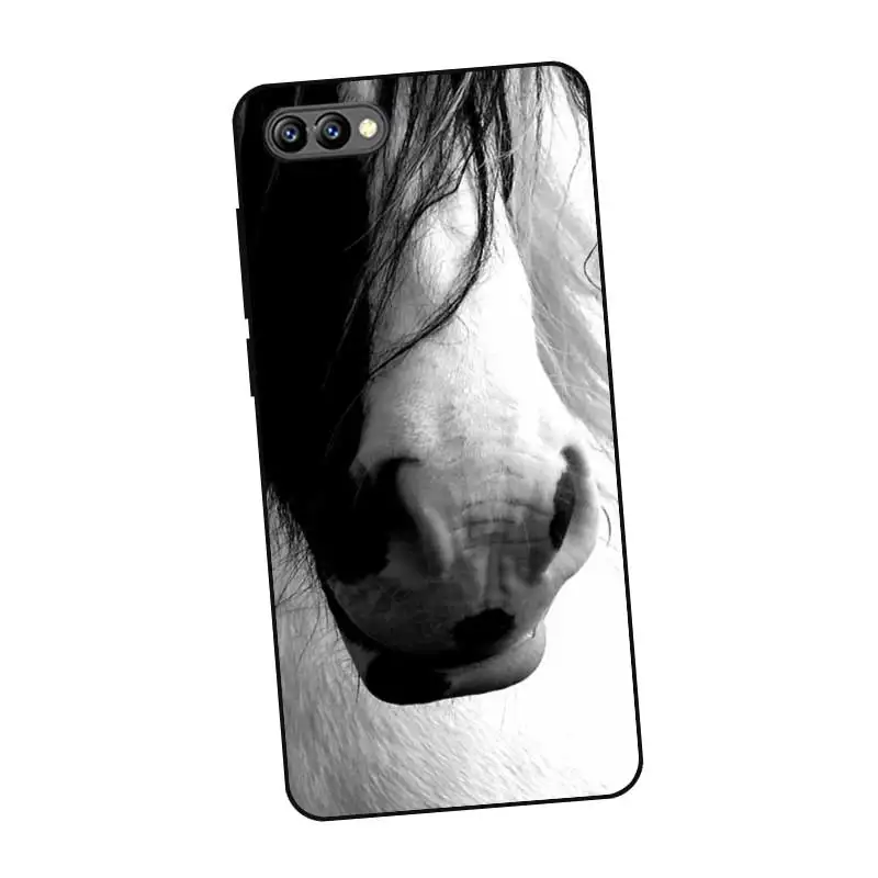 P095 Horses Art Black Silicone Case Cover For Huawei Honor 6A 6C 6X 7A 7C 7S 7X 8 Lite Pro |