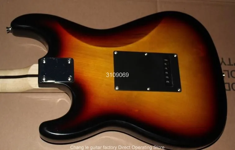 Китайская гитарная фабрика новая Кленовая грифельная доска 6 струн Tremolo ST sunset SRV