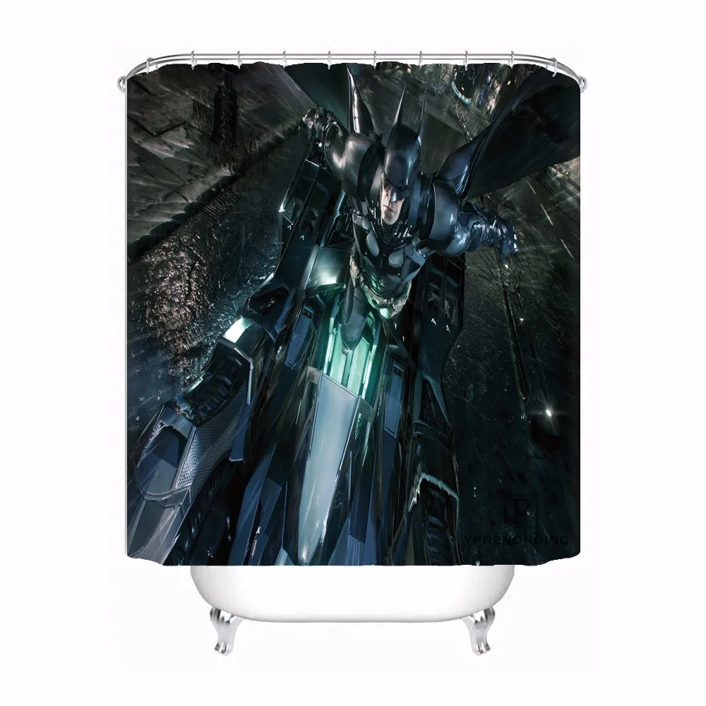 На заказ Бэтмен Arkham Marvel Водонепроницаемый душ Шторы Главная Ванна Ванная комната s крючки полиэфирной ткани Multi Sizes180509-02-147