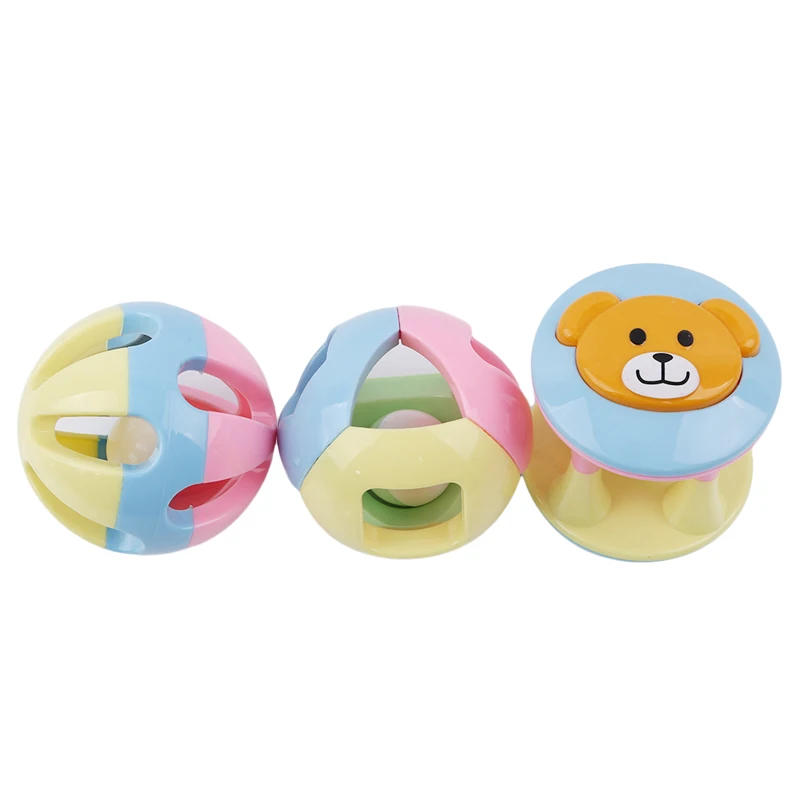 3 шт./компл. милое круглое кольцо с рисунком медведя разноцветная игрушка для